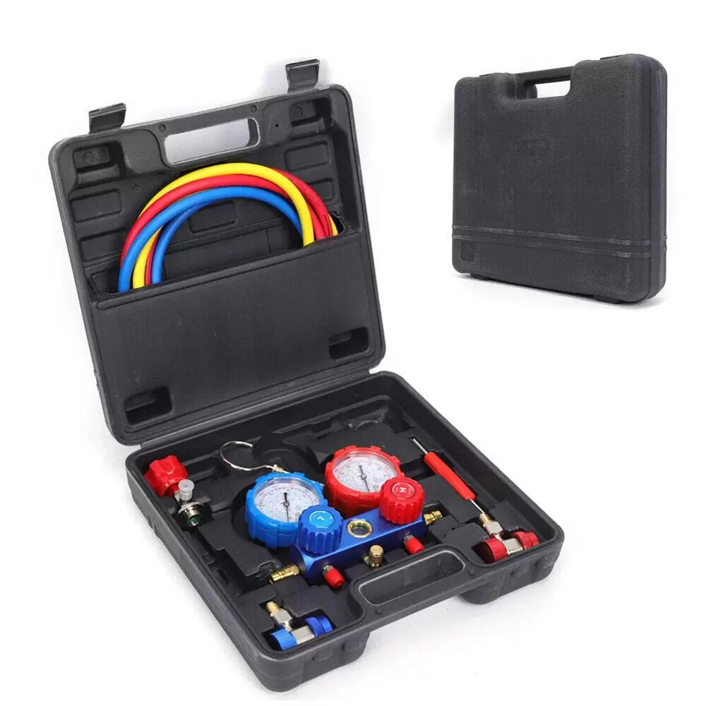 Manifold 2-Way Repair Kit for R410A R536A R134A R536G R636G Refrigerant Sturdy and Durable Repair Kit