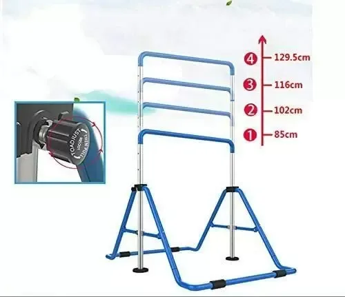 Children's Gymnastics Bar Uneven Bars Pull-Up Bar Gymnastics Sports Stable Bar 129cm Gymnastics Bar Junior Kid Training Adjustable Horizontal High Bars