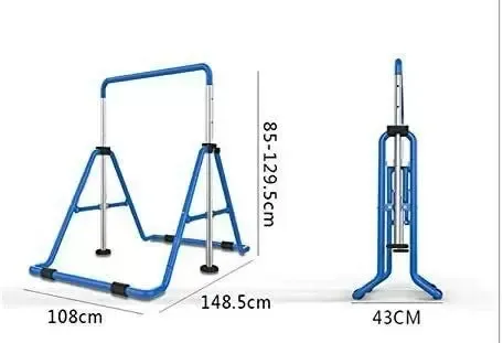 Children's Gymnastics Bar Uneven Bars Pull-Up Bar Gymnastics Sports Stable Bar 129cm Gymnastics Bar Junior Kid Training Adjustable Horizontal High Bars