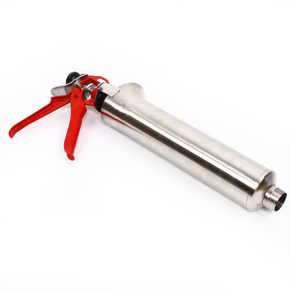 22.05*8.66inch Manual Grout Gun Premium Material Cement Wall Sewing Gun with Plastic Nozzle Spare Plunger for Homes Construction Sites