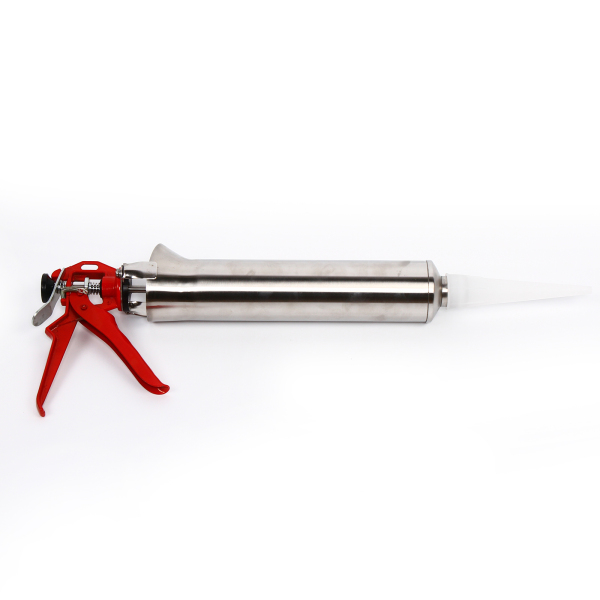22.05*8.66inch Manual Grout Gun Premium Material Cement Wall Sewing Gun with Plastic Nozzle Spare Plunger for Homes Construction Sites