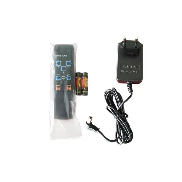 Robust Digital Industrial Scale with LED Display and Battery OCS-T -3000kg Crane Scale with Remote Control Cast Iron Housing for Stationary and Mobile Trade