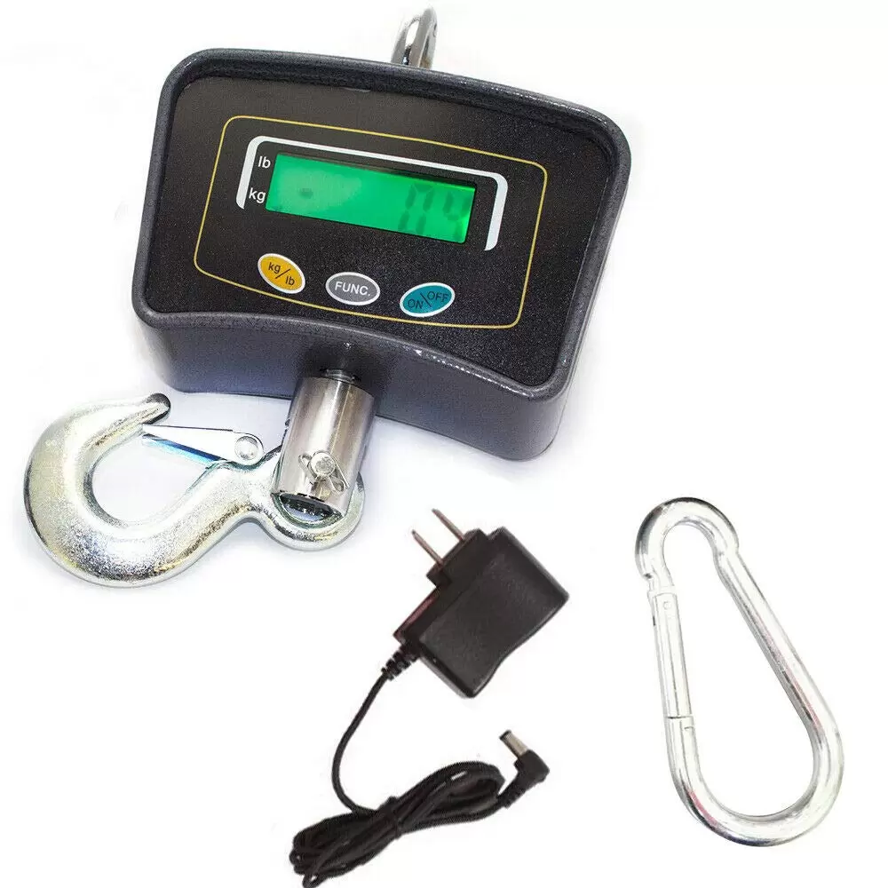 500 kg Electronic Scale with LCD Display 1100LB - Digital Hanging Hook 500 kg Electronic Scale with LCD Display 1100LB - Digital Hanging Hook