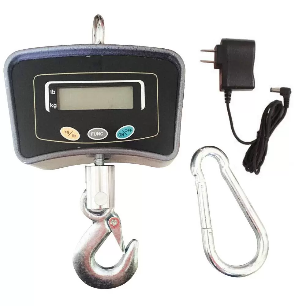500 kg Electronic Scale with LCD Display 1100LB - Digital Hanging Hook
