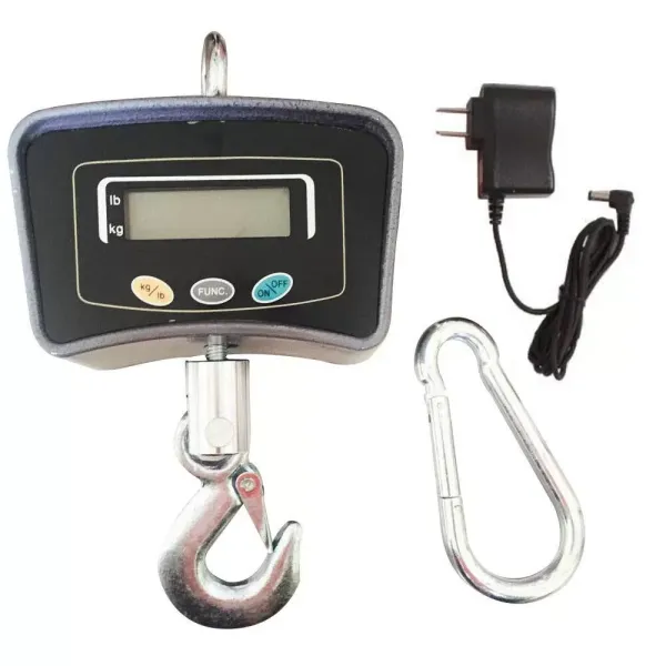 500 kg Electronic Scale with LCD Display 1100LB - Digital Hanging Hook