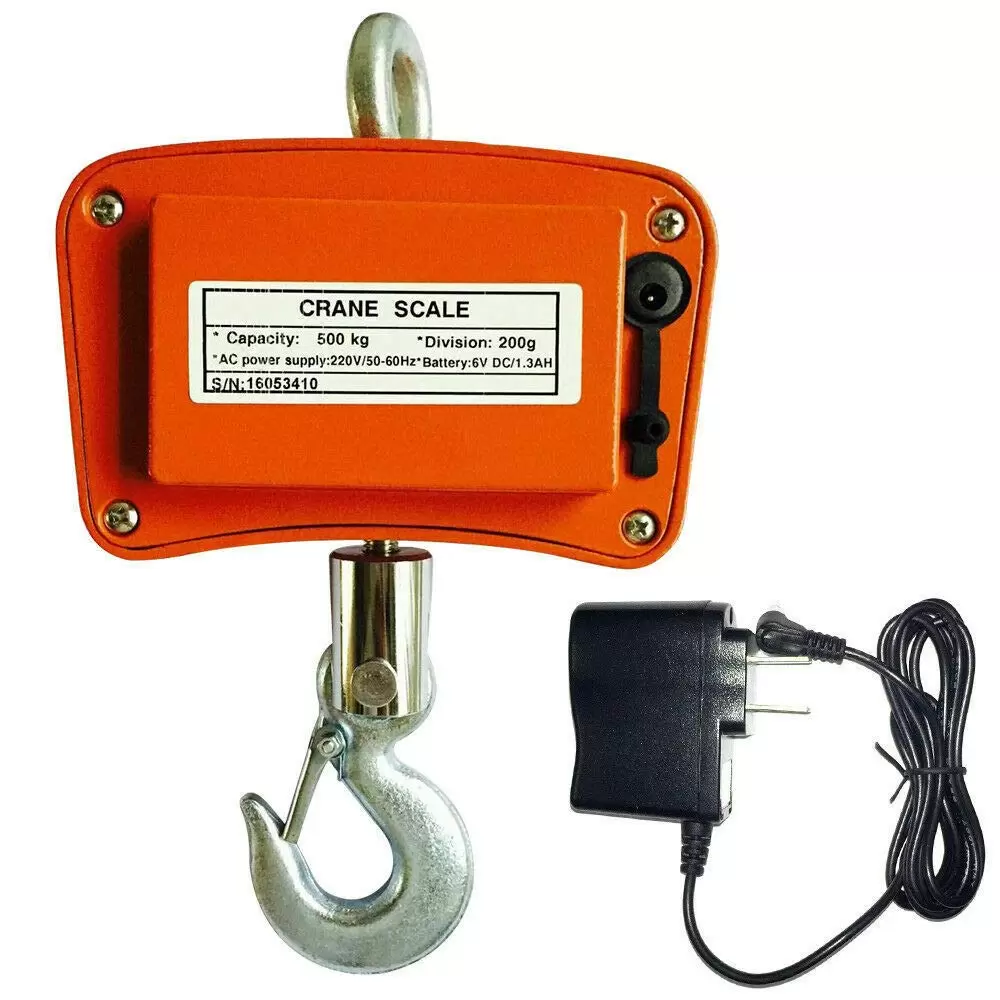 Crane Scale Hanging Scale Heavy Duty Industrial Load Scale 500KG / 1100LBS Crane Scale Hanging Scale Heavy Duty Industrial Load Scale 500KG / 1100LBS