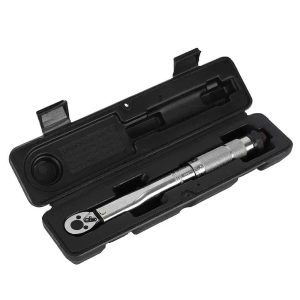 1/4" Torque Wrench, Calibrated Drive, 5-25 Nm, Professional Torque, Adjustable Ratchet, for Auto Repair, with Case