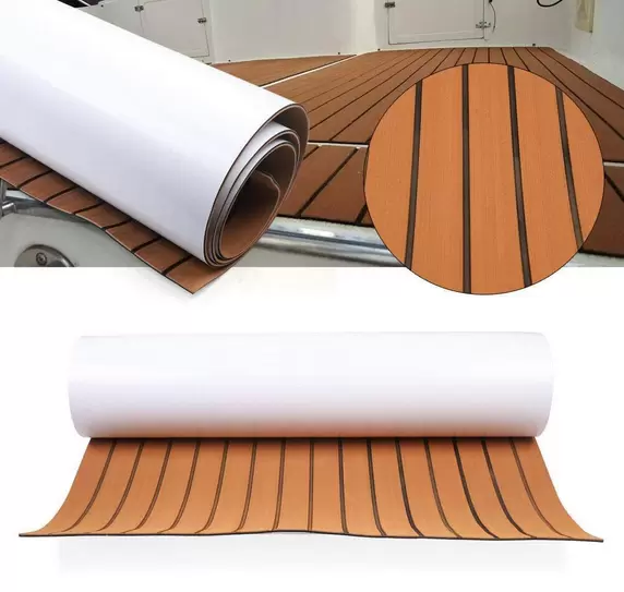 EVA Teak Decking Sheet Boat Flooring suitable for Yacht