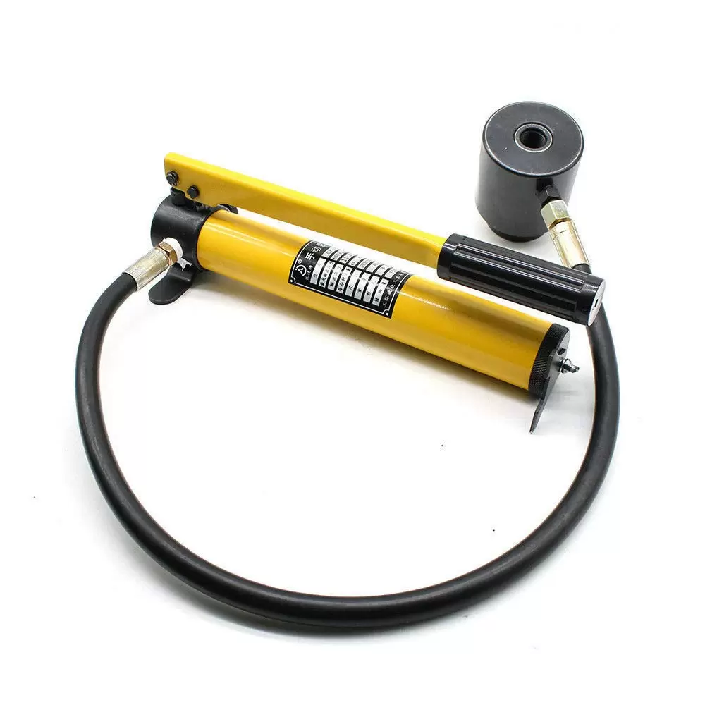 Hydraulic sheet metal perforator - With cylinder and hydraulic pump - In a case - Easy maintenance - 15 t