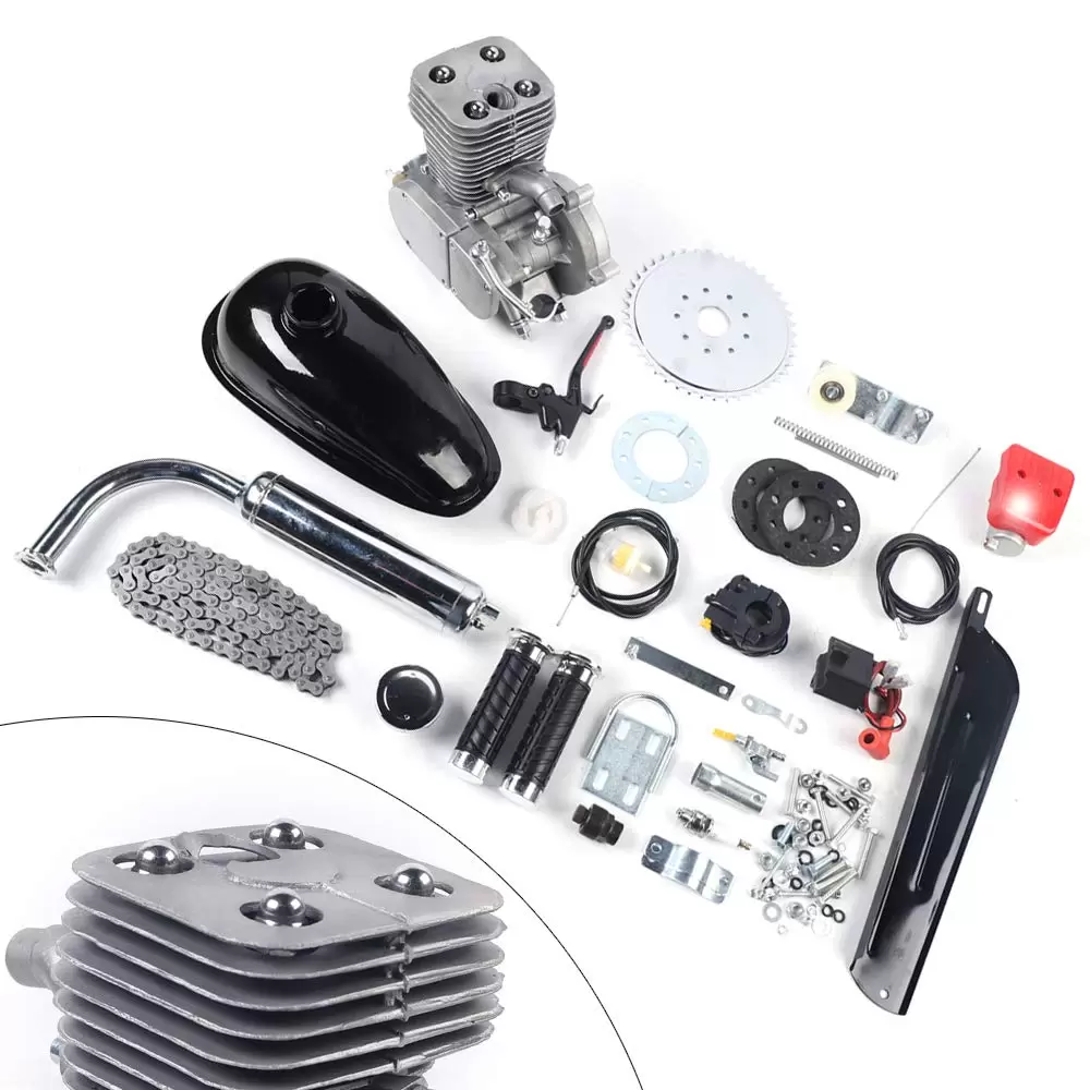100cc 2 Stroke Gasoline Gasoline Engine Bike Conversion Kit 44 Tooth Sprocket Motorized Gasoline Engine Kits Mountain Bikes Road Bikes 100cc 2 Stroke Gasoline Gasoline Engine Bike Conversion Kit 44 Tooth Sprocket Motorized Gasoline Engine Kits Mountain Bikes Road Bikes