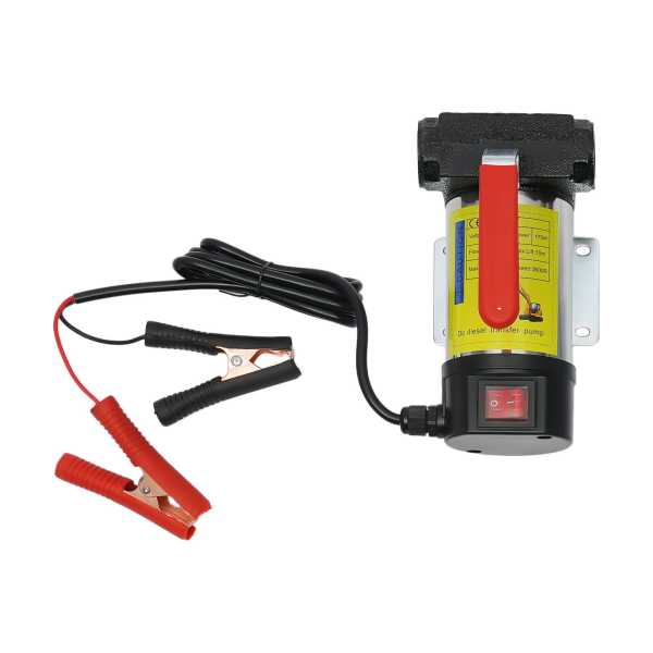 Diesel Pump Oil Transfer Pump 175W Heating Oil Pump Self-Priming Oil Pump With Automatic Gun 50L/Min 3500 RPM (175w 50L/min/PVC outlet hose)