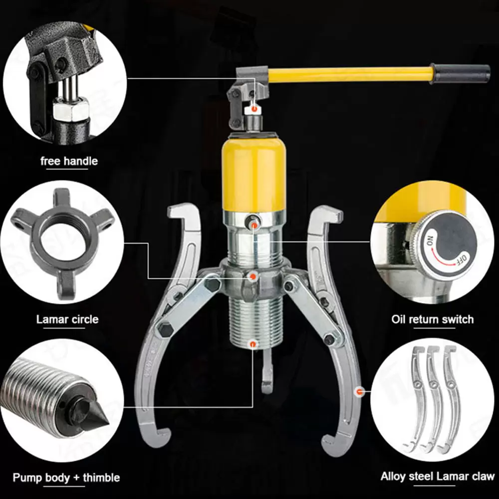 20T Hydraulic Gear Puller, 3 Jaw Hydraulic Gear Puller Kit Jaw Puller Separator 20T Hydraulic Gear Puller, 3 Jaw Hydraulic Gear Puller Kit Jaw Puller Separator