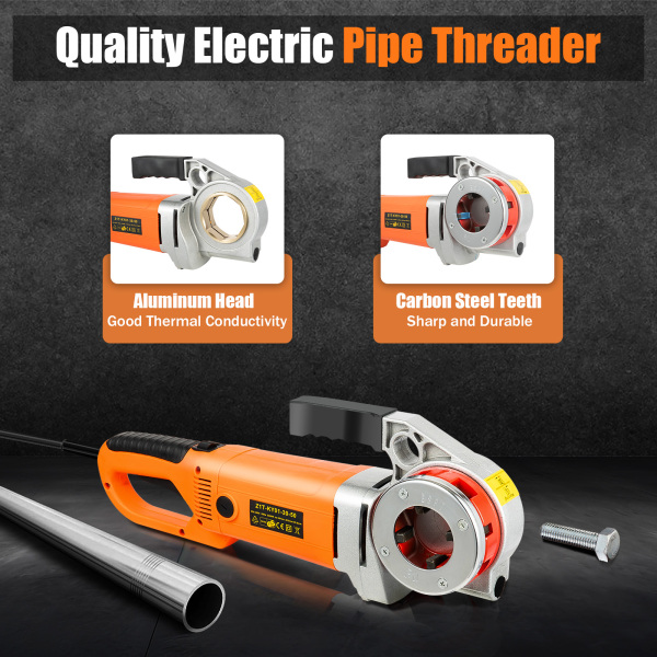 Electric Tapping Kit - 1800W - 50Hz - 2800RPM - Portable Pipe Cutter with 1/2-2"