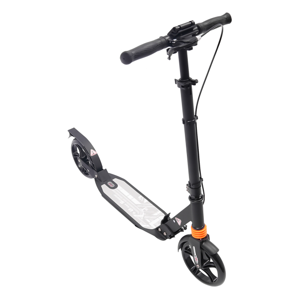 CNCEST Foldable Scooter for Adults up to 100 kg - Adjustable Height (Black)