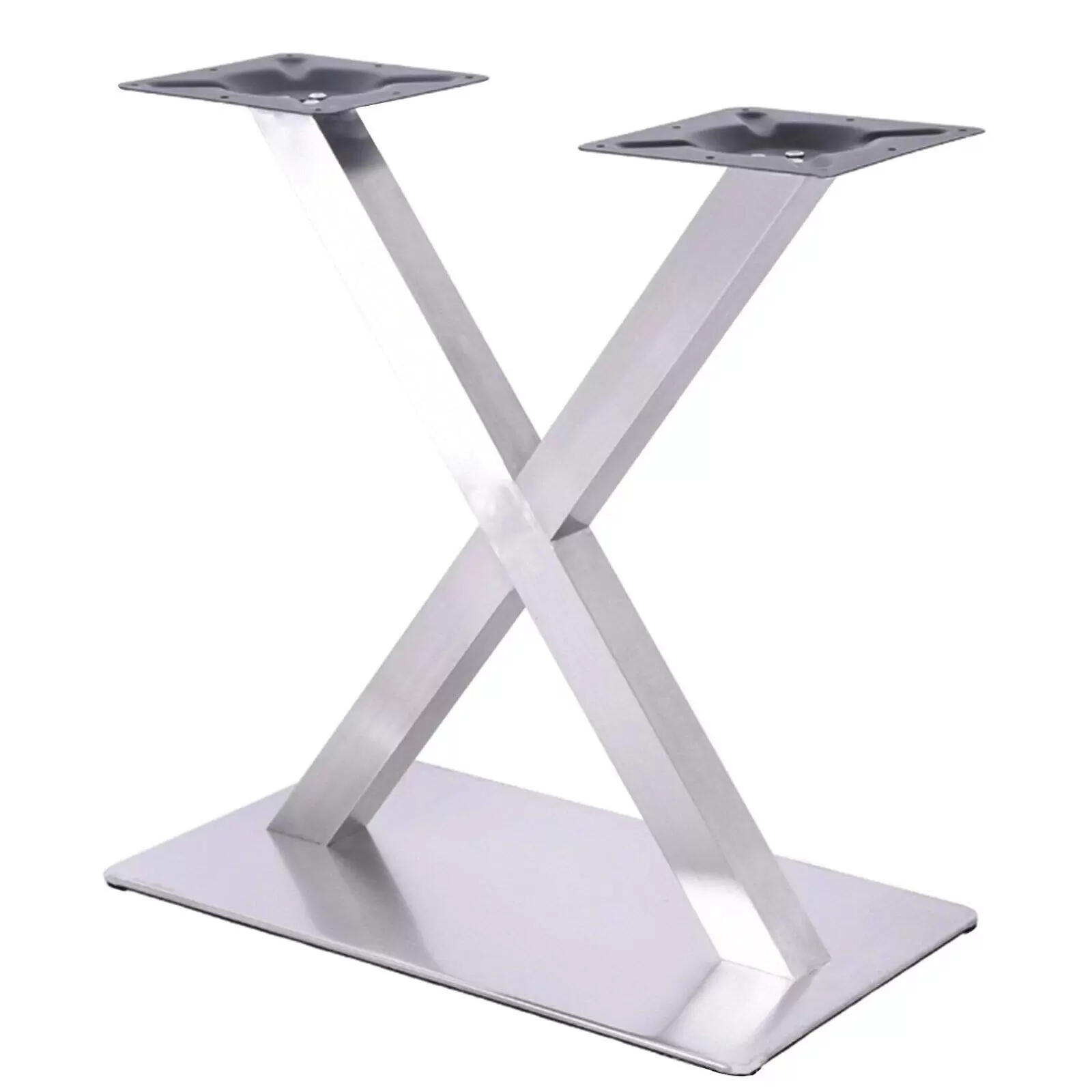 Stainless Steel Table Frame Model X Base Table Base Bistro Table Gastro Table Beautiful and High-quality Double Table Base for Placing Coffee Tables