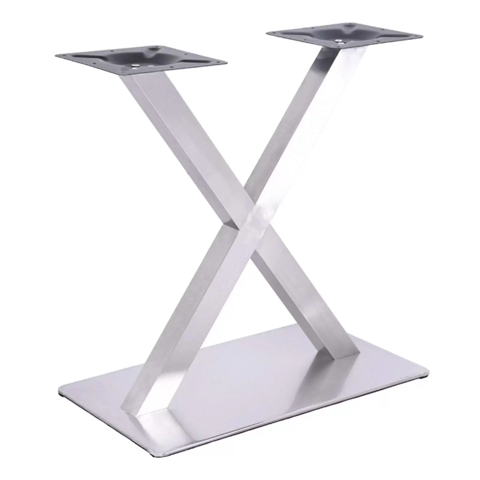 Stainless Steel Table Frame Model X Base Table Base Bistro Table Gastro Table Beautiful and High-quality Double Table Base for Placing Coffee Tables