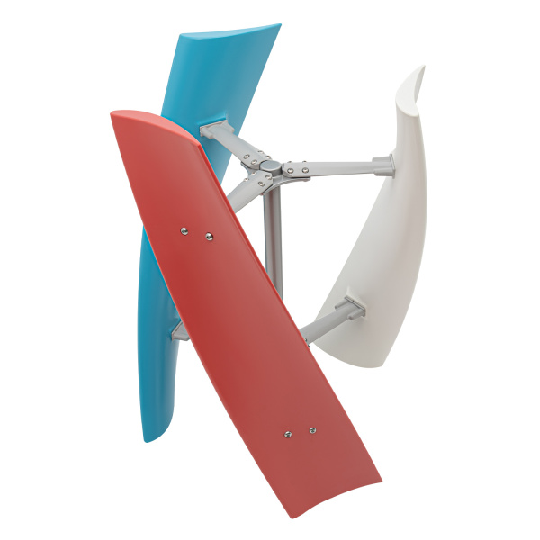 3 Blade Vertical Wind Turbine Generator 12V 400W Turbine with Coreless Permanent Magnet Generator Controller and Three Wings