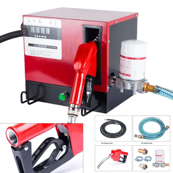Self-priming Diesel Pump 550 W - Automatic shut-off - Fuel Oil Pump 60 l/min Diesel Pump Diesel Fuel for Vehicles Outdoor Fuel-powered Equipment Self-priming Diesel Pump 550 W - Automatic shut-off - Fuel Oil Pump 60 l/min Diesel Pump Diesel Fuel for Vehicles Outdoor Fuel-powered Equipment