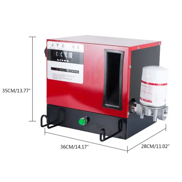 Self-priming Diesel Pump 550 W - Automatic shut-off - Fuel Oil Pump 60 l/min Diesel Pump Diesel Fuel for Vehicles Outdoor Fuel-powered Equipment