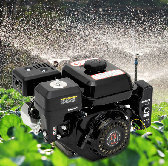 212 cm³ 4-stroke Petrol Engine - 7.5 Hp Ohv Column Engine - Easy Start With Electric Start - 1 Cylinder