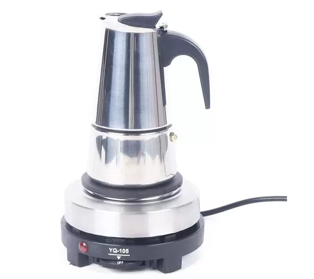 Espresso Maker Coffee Machine Stainless Steel Moka Pot Electric Coffee Maker for 4 Cups 200ml with Electric Stove 220V Espresso Maker Coffee Machine Stainless Steel Moka Pot Electric Coffee Maker for 4 Cups 200ml with Electric Stove 220V