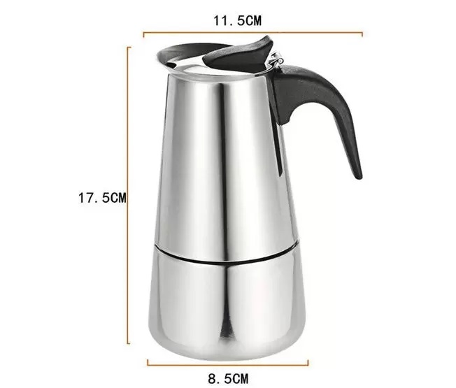 Espresso Maker Coffee Machine Stainless Steel Moka Pot Electric Coffee Maker for 4 Cups 200ml with Electric Stove 220V Espresso Maker Coffee Machine Stainless Steel Moka Pot Electric Coffee Maker for 4 Cups 200ml with Electric Stove 220V