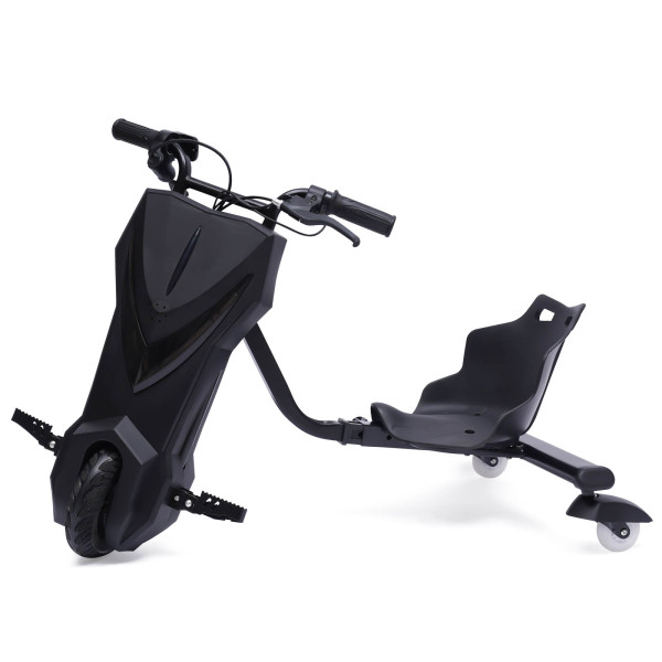 Driving Scooter Drift Scooter for Kids 360° E-Scooter Drifting GoKart Drifter Tricycle Trike 250W For Children Between 3.28-5.57ft Black