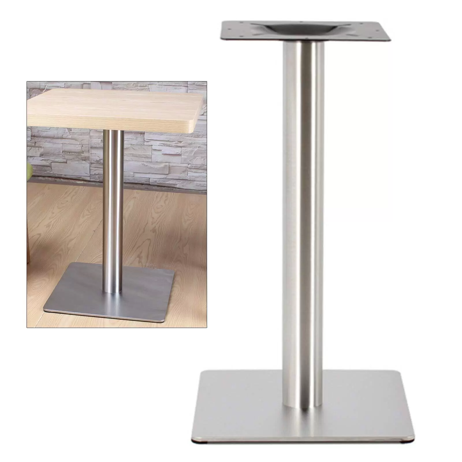 CNCEST-Square Stainless Steel Table Legs 72cm Attractive Table Foot Stainless Steel Bistro Table Restaurant Furniture High Stability CNCEST-Square Stainless Steel Table Legs 72cm Attractive Table Foot Stainless Steel Bistro Table Restaurant Furniture High Stability
