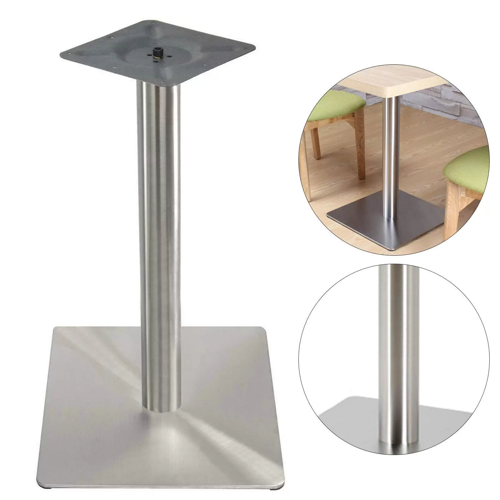 CNCEST-Square Stainless Steel Table Legs 72cm Attractive Table Foot Stainless Steel Bistro Table Restaurant Furniture High Stability CNCEST-Square Stainless Steel Table Legs 72cm Attractive Table Foot Stainless Steel Bistro Table Restaurant Furniture High Stability