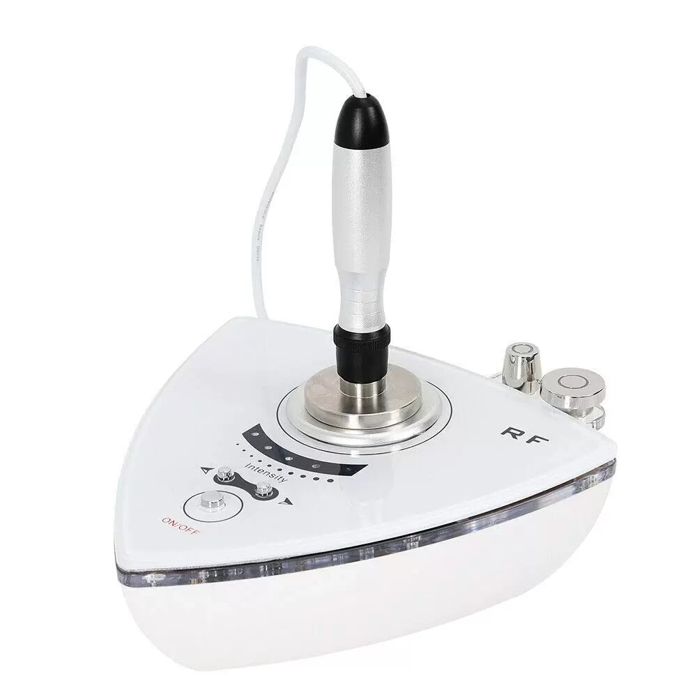 2 MHz RF Radio Frequency for Face and Fine Lines - Improves Skin Elasticity and Structure - White