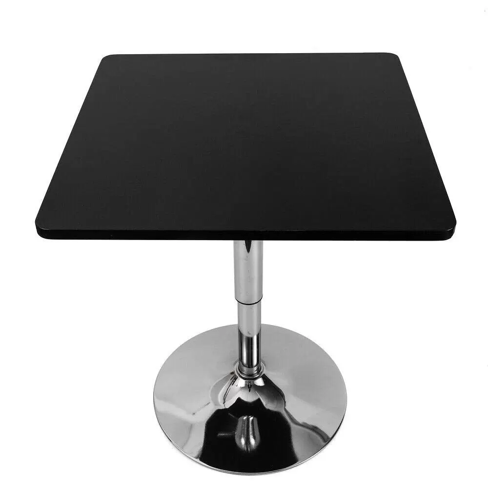 Bristo Square Height Adjustable Bar Table Square Bar Table Used As A Telephone Table Computer Table Tea Table 60*60*45cm Black