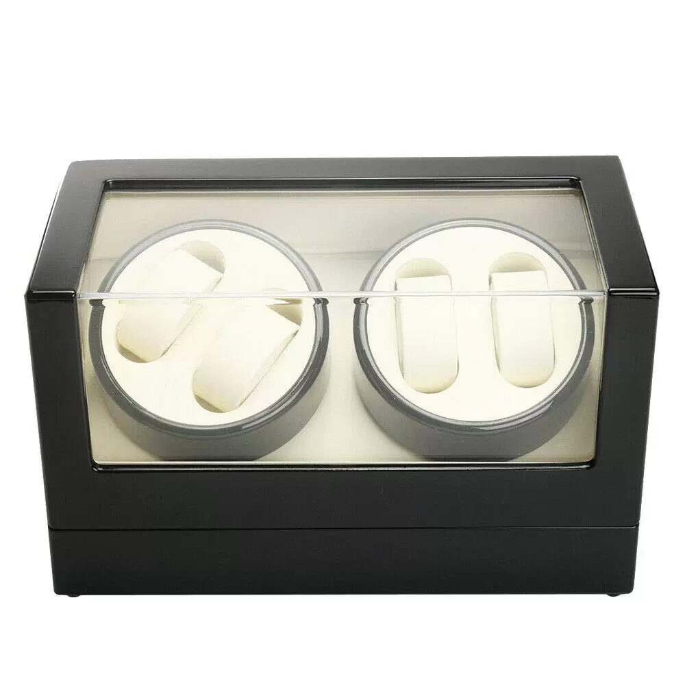 CNCEST Wooden Automatic Watch Winder with Locking Mechanism