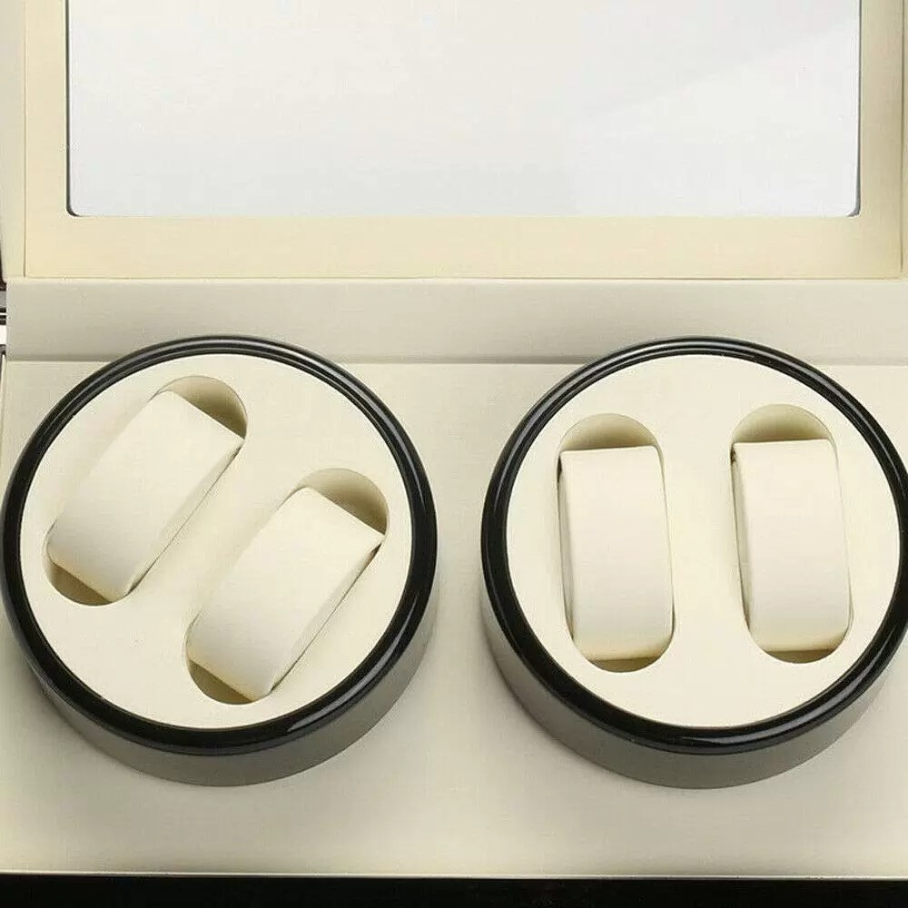 CNCEST Wooden Automatic Watch Winder with Locking Mechanism