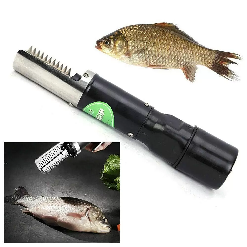 120W Electric Fish Scaler - Portable - Stainless Steel Battery - Waterproof - Rechargeable