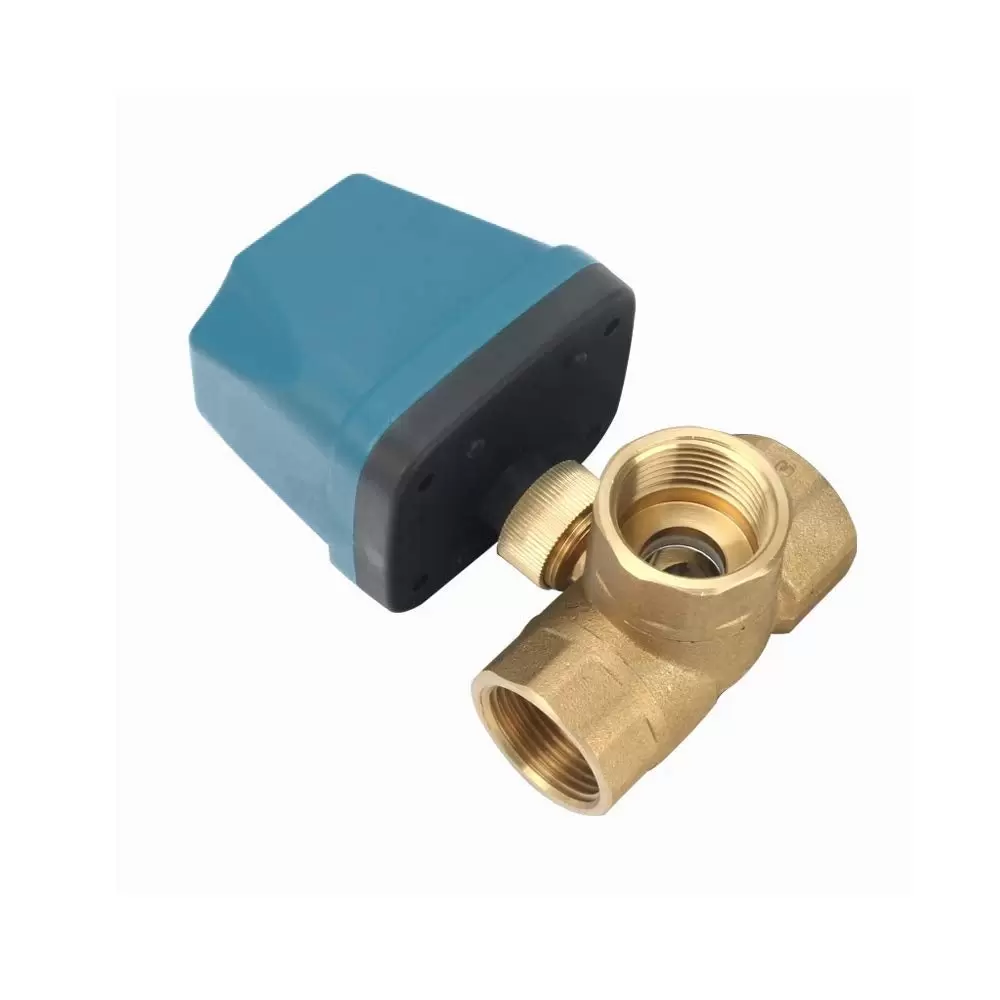 Valve Connection DN32 G1-1/4 6W Electric Ball Brass 3-Way Zone Valve Valve Connection DN32 G1-1/4 6W Electric Ball Brass 3-Way Zone Valve