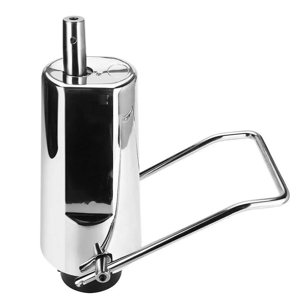 4.3" 4 Screws Barber Chair Replacement Hydraulic Pump Adjustable Model Silver Adjustable Height Barber Chair Hydraulic Pump