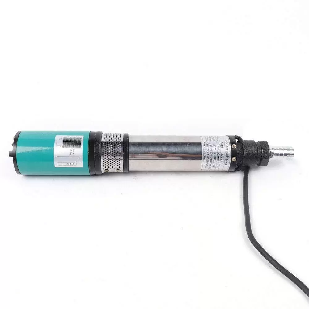 24V 320W Solar Submersible Pump Stainless Steel DC 24V Submersible Pump 25m 5m³/h Used In Rivers Reservoirs Canals Silver 24V 320W Solar Submersible Pump Stainless Steel DC 24V Submersible Pump 25m 5m³/h Used In Rivers Reservoirs Canals Silver