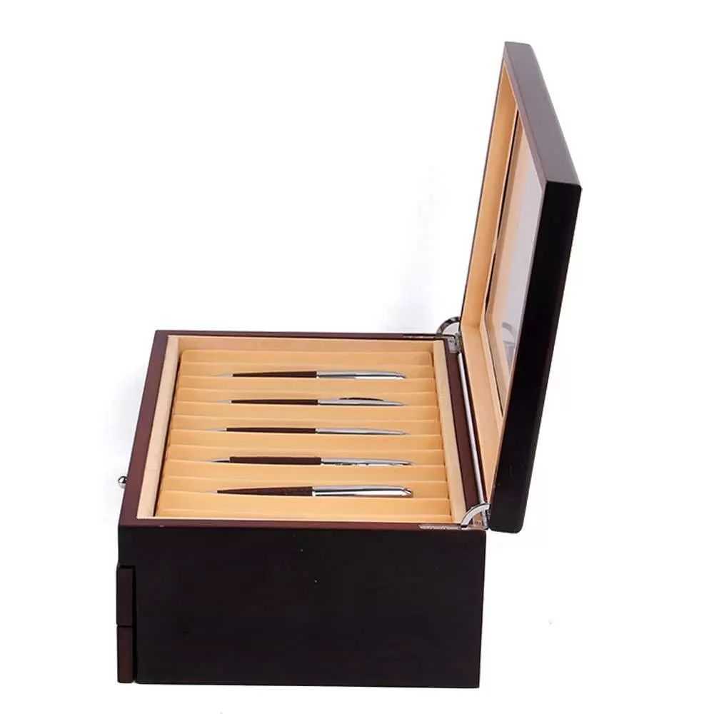 3 Layer Wood Display Case Holder Storage Collector Organizer Box 34 Fountain Pen Wooden Pen Display Organizer Case with Glass Cover 3 Layer Wood Display Case Holder Storage Collector Organizer Box 34 Fountain Pen Wooden Pen Display Organizer Case with Glass Cover