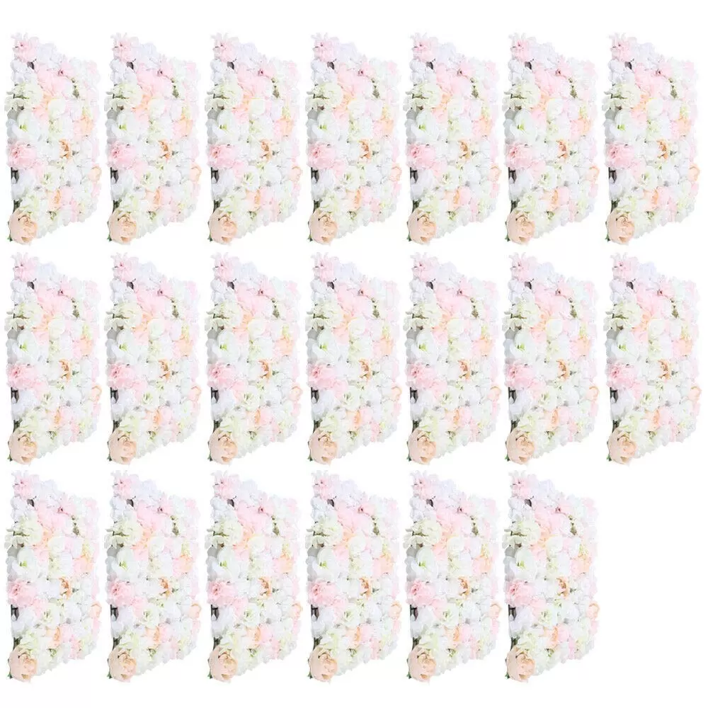 20pcs Artificial Plants Flowers Rose Wall Wedding Street Background 40*60cm 20pcs Artificial Plants Flowers Rose Wall Wedding Street Background 40*60cm