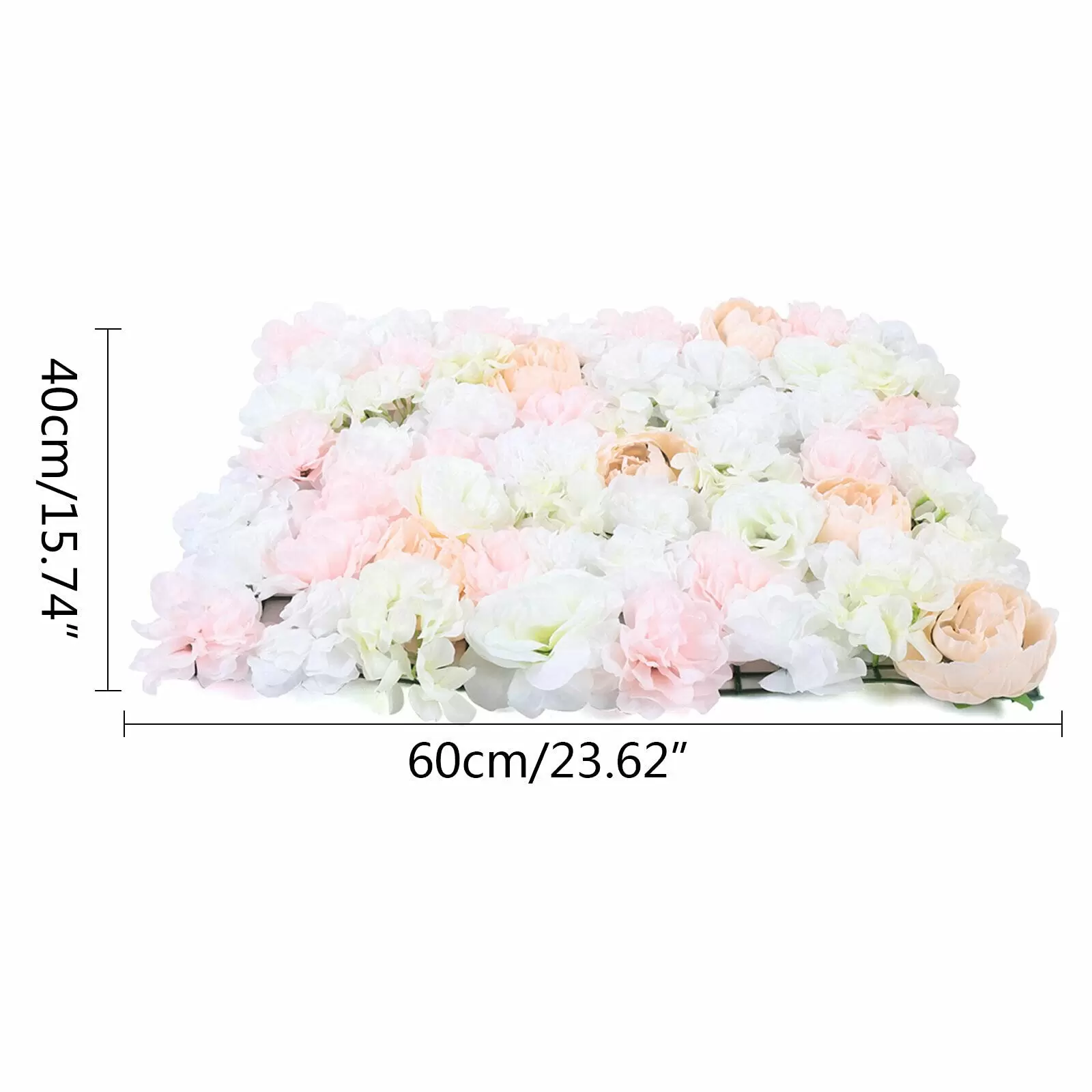 20pcs Artificial Plants Flowers Rose Wall Wedding Street Background 40*60cm 20pcs Artificial Plants Flowers Rose Wall Wedding Street Background 40*60cm