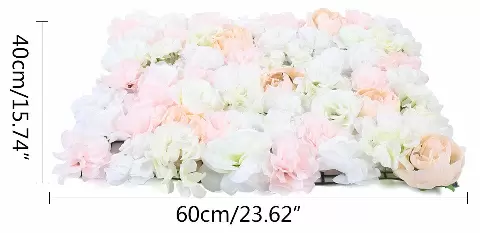 20pcs Artificial Plants Flowers Rose Wall Wedding Street Background 40*60cm