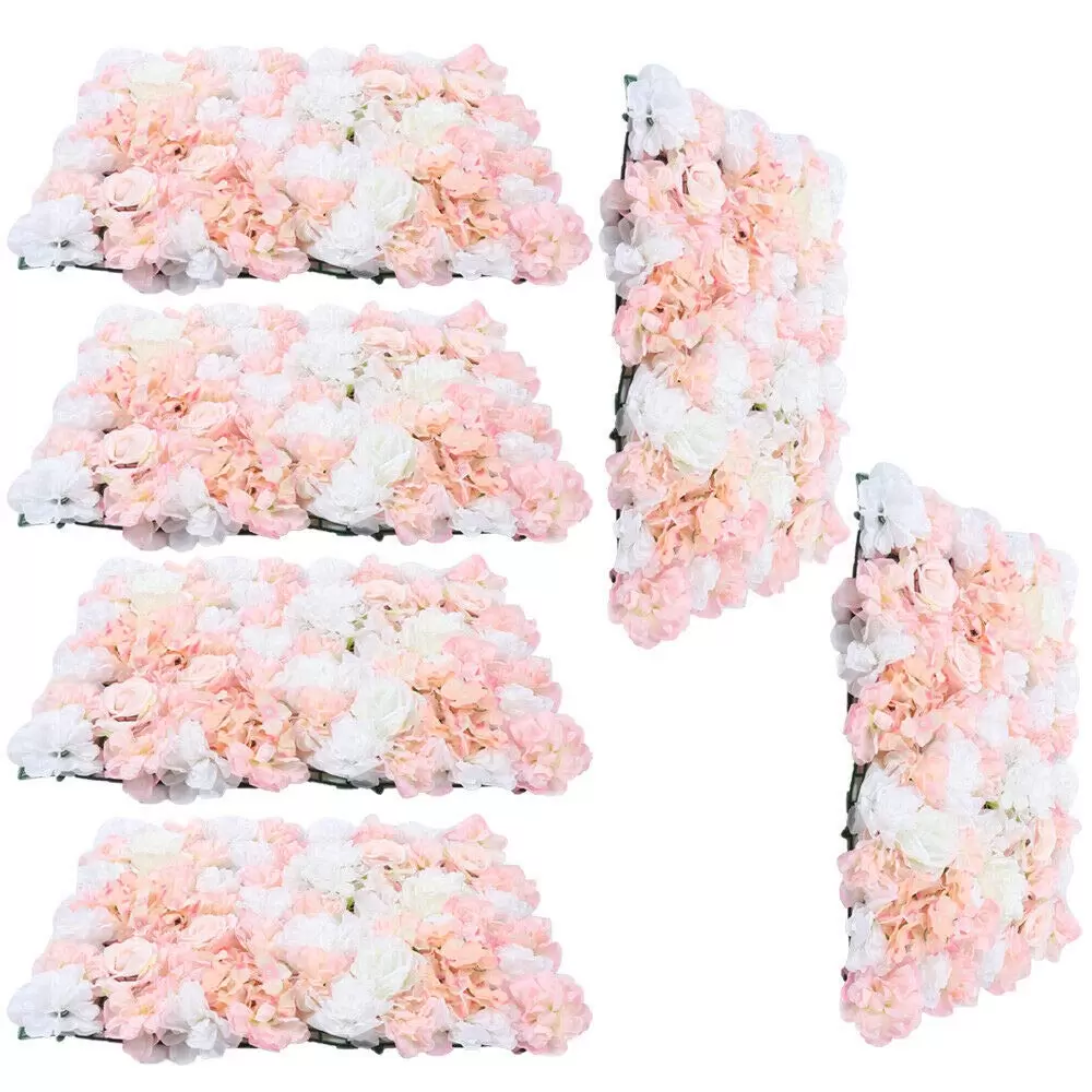 6 Pcs Artificial Rose Flower Walls for Wedding Streets Backdrop Decoration 6 Pcs Artificial Rose Flower Walls for Wedding Streets Backdrop Decoration