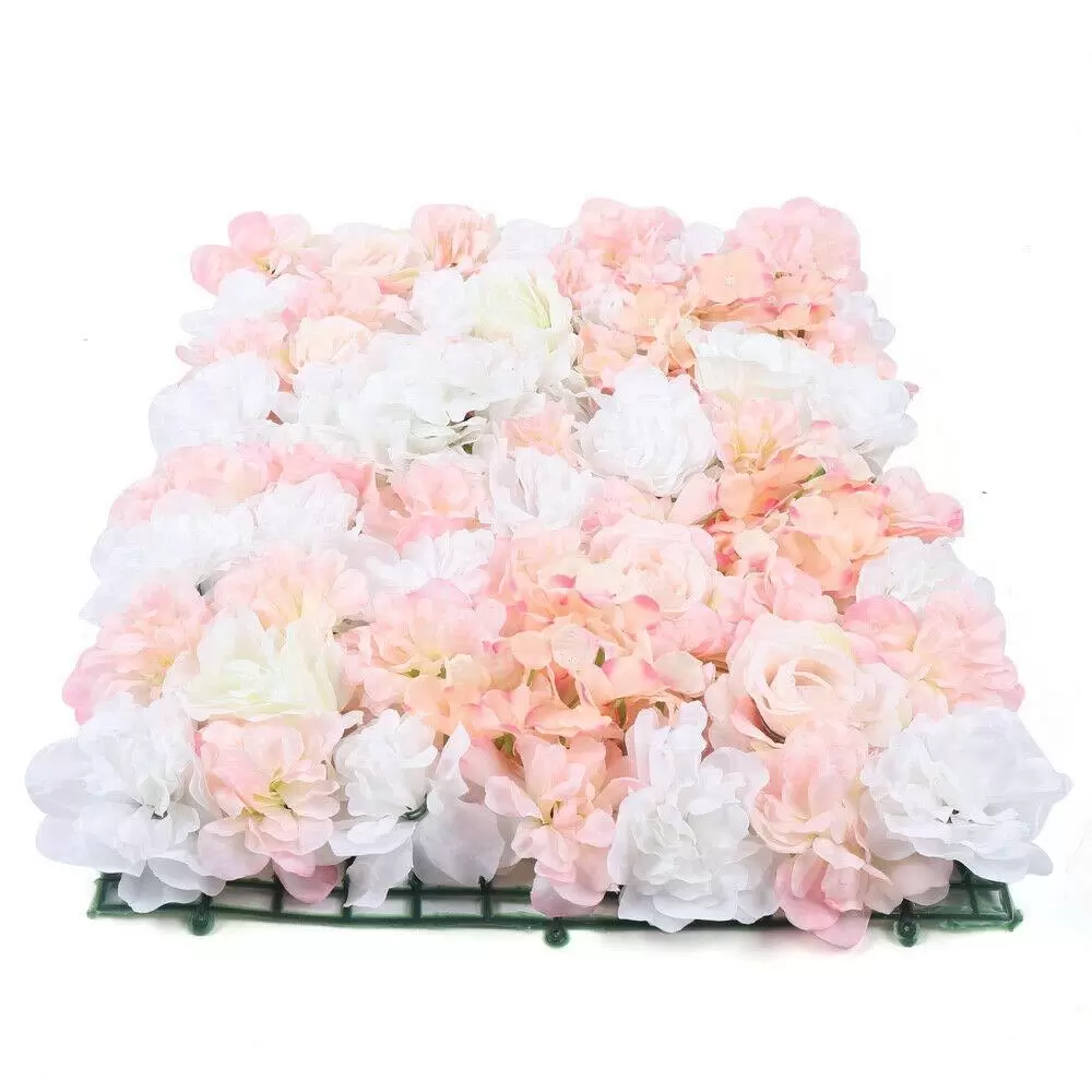 6 Pcs Artificial Rose Flower Walls for Wedding Streets Backdrop Decoration