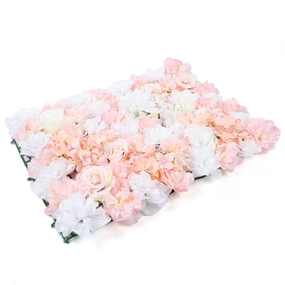 6 Pcs Artificial Rose Flower Walls for Wedding Streets Backdrop Decoration