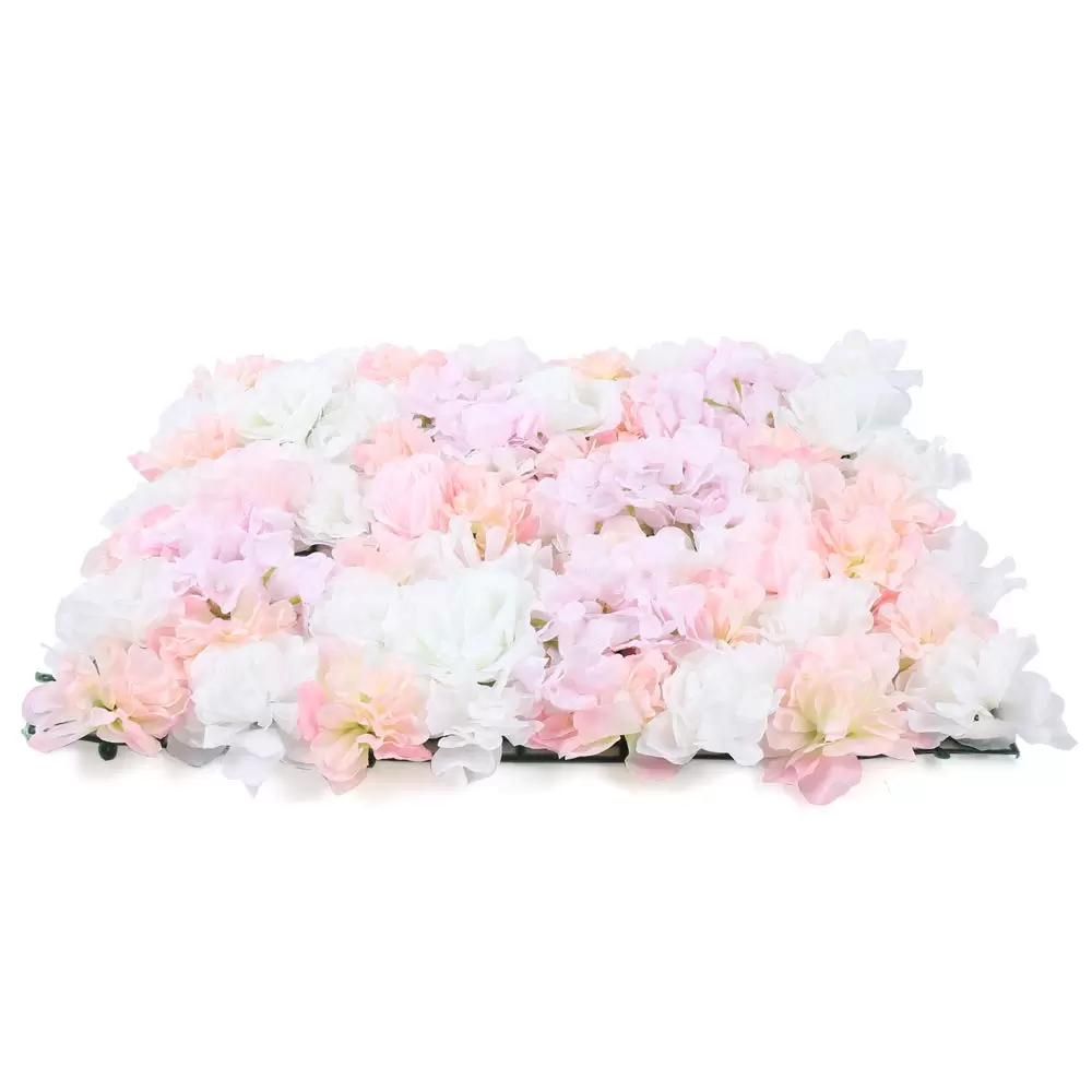 20pcs Artificial Silk Flower Wall Panels for Wedding Road Decor, 40x60cm