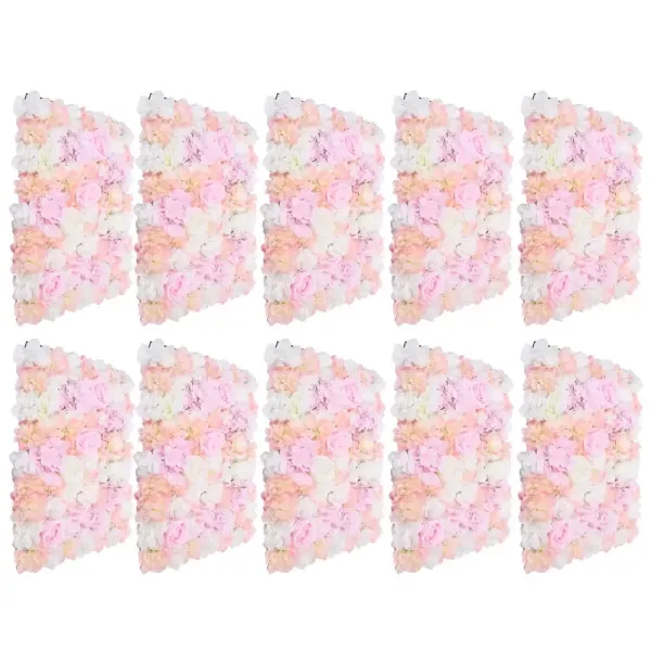 Artificial Silk Hydrangea Flowers for Garden, Wedding, Event, Street, Main Party, 60 x 40 x 7 cm (Pink)