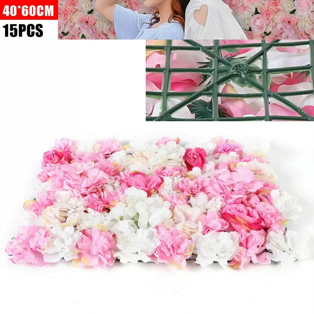 15pcs Artificial Flowers for Wedding Decoration 40x60cm Dark Pink 15pcs Artificial Flowers for Wedding Decoration 40x60cm Dark Pink