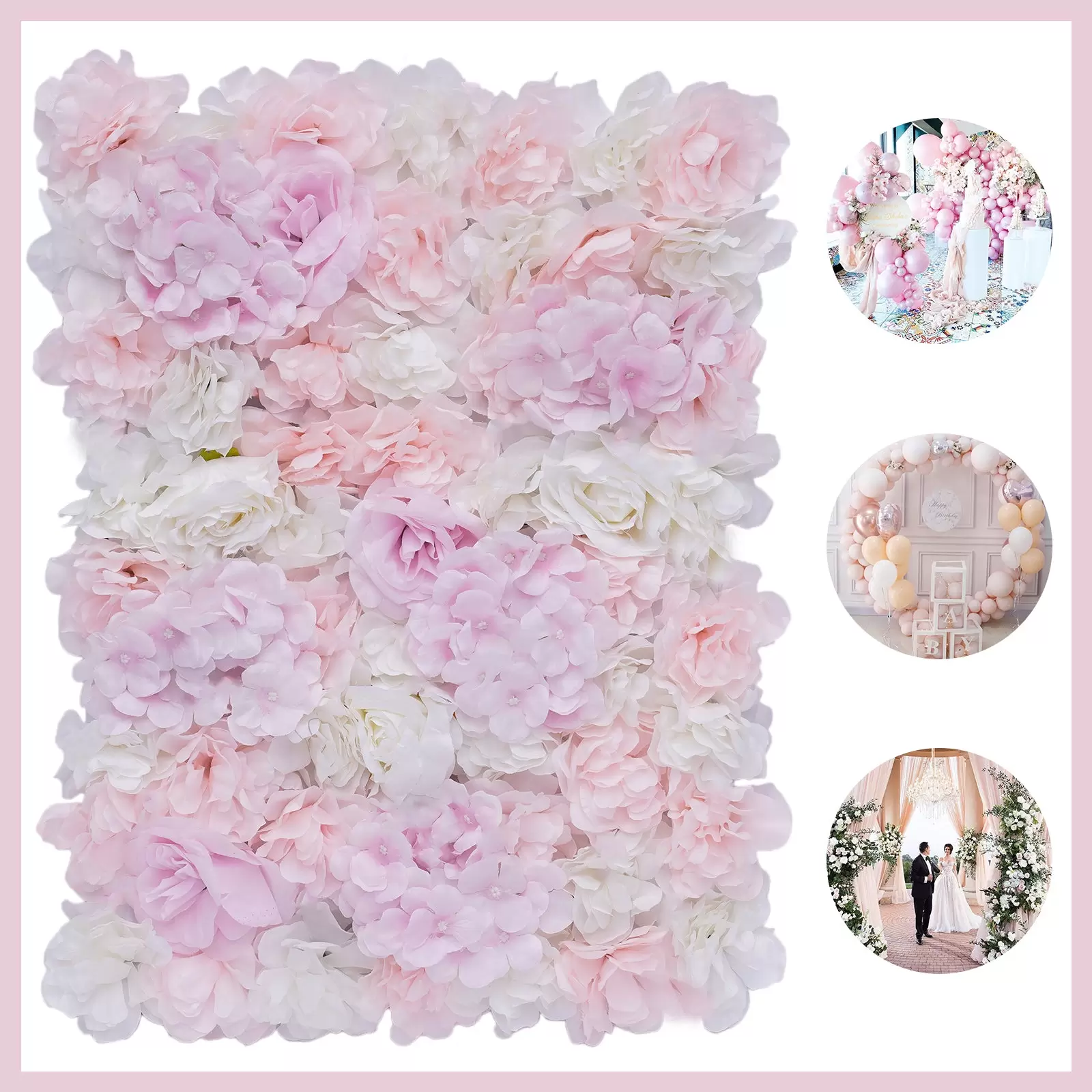 12x40x60cm Artificial Rose Flower Wall Wedding Decoration Street Backdrop Silk Flower Wall 12x40x60cm Artificial Rose Flower Wall Wedding Decoration Street Backdrop Silk Flower Wall