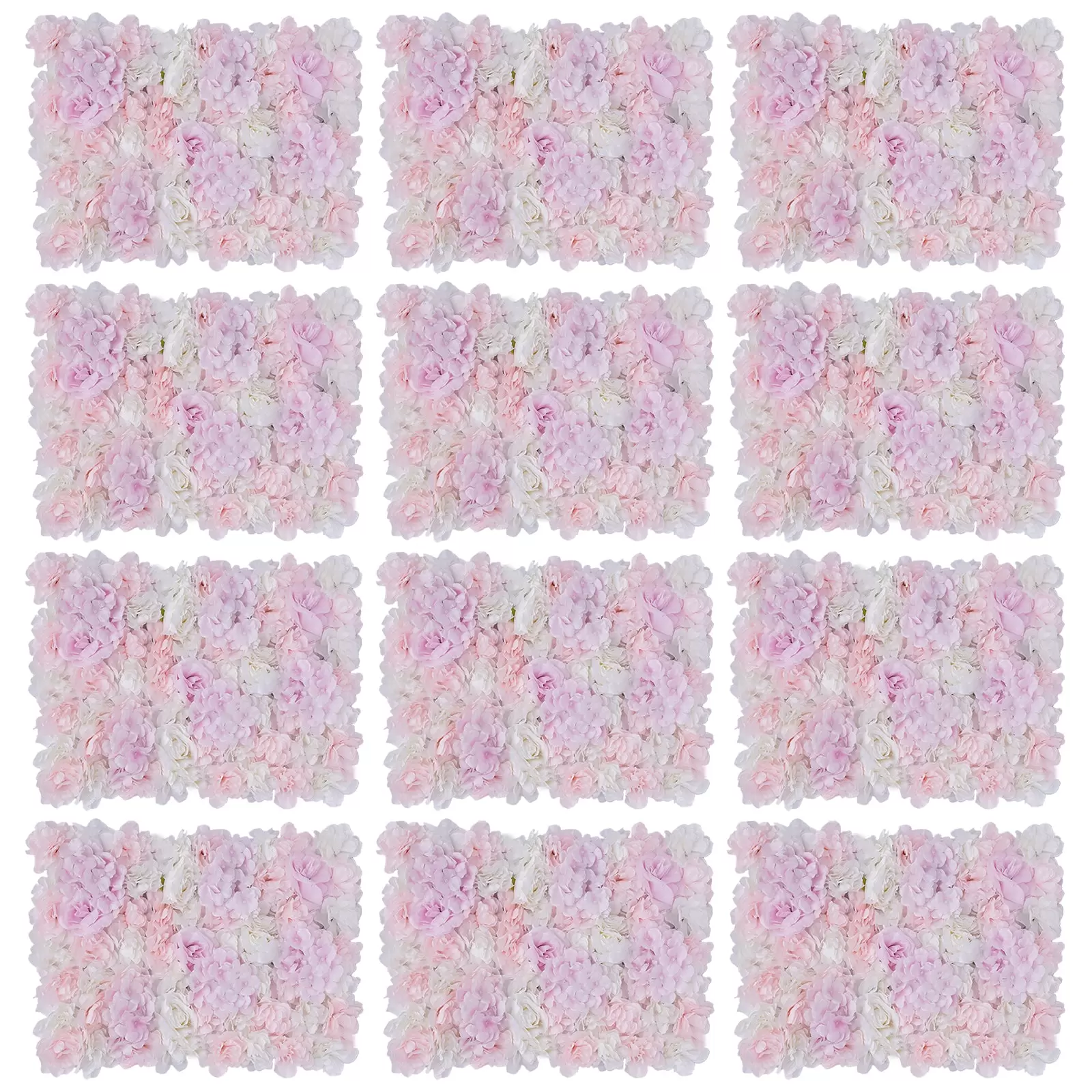 12x40x60cm Artificial Rose Flower Wall Wedding Decoration Street Backdrop Silk Flower Wall