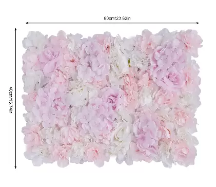 12x40x60cm Artificial Rose Flower Wall Wedding Decoration Street Backdrop Silk Flower Wall
